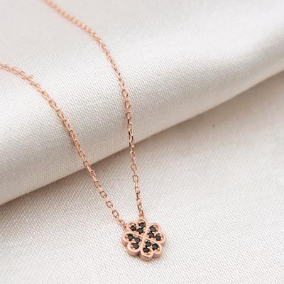 Black & Rose Gold Necklace