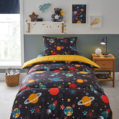 Healthy Growth 9 Tog Single Coverless Duvet, Space Print