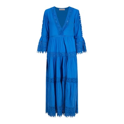 Blue Greek Rebel Maxi Dress