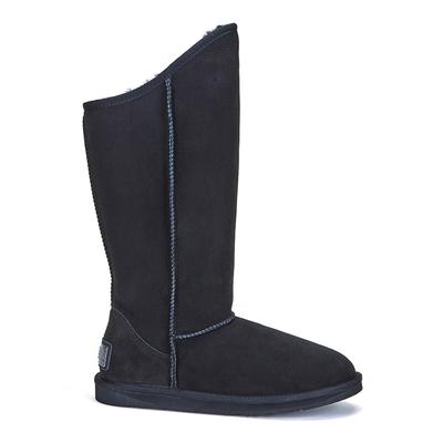 Black Cosy Tall Sheepskin Boots