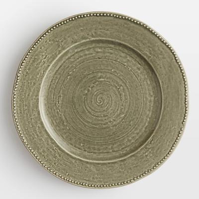 Set of 4 Green Hillcrest Dinner Plates