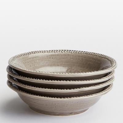 Set of 4 Grey Hillcrest Pasta Bowls