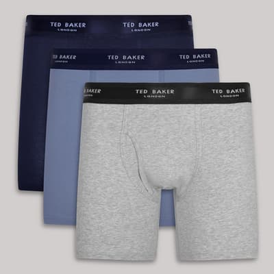 Multi Ted Baker 3-Pack Cotton Boxer Brief