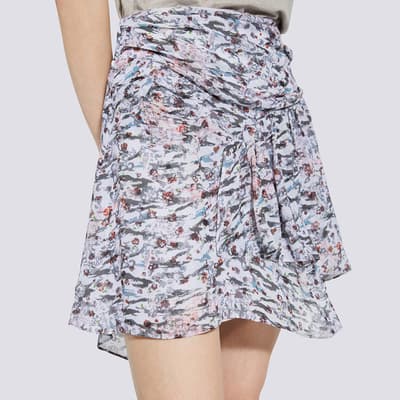 Multi Printed Lofo Mini Skirt