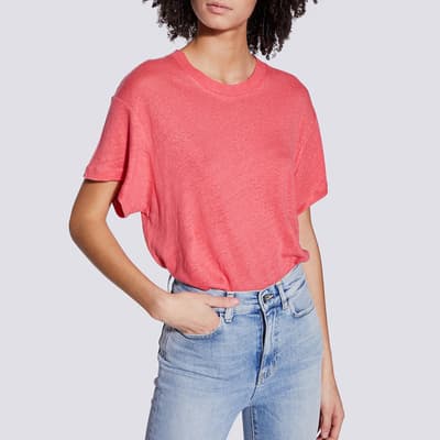 Coral Hinton Linen T-Shirt