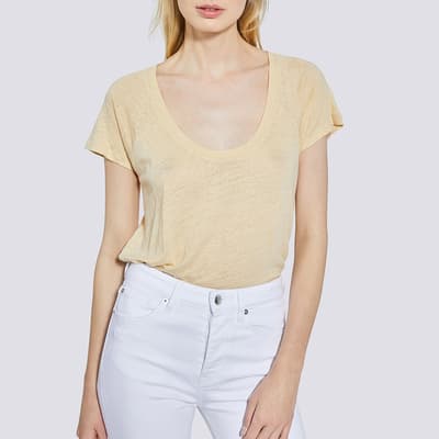 Yellow Holsen Linen T-Shirt