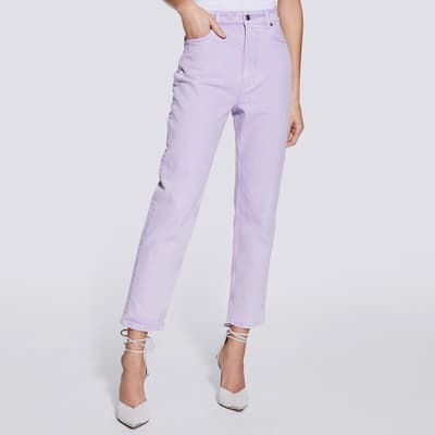 Lilac Eli Cropped Stretch Jeans