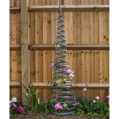 Faux Rattan 1.5m Obelisk, Slate