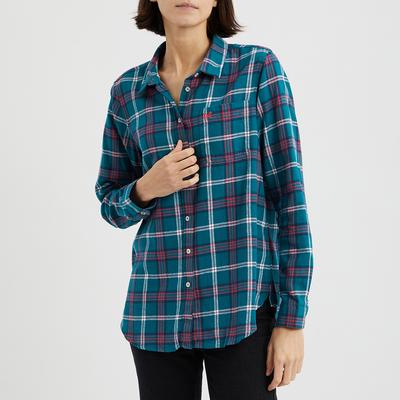 Blue Flannel Check Shirt