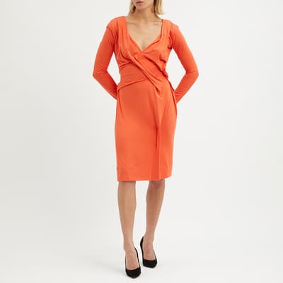 Orange Panega Jersey Dress