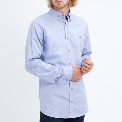Blue 2 Button Krall Cotton Shirt