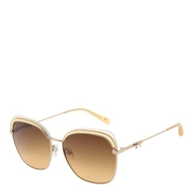 Women's Brown & Rose Gold Ted Baker Sunglasses