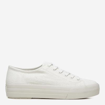 Women's Off White Heaton Canvas Trainers