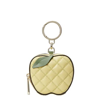 Green Multi Quilted Apple Coin Purse 