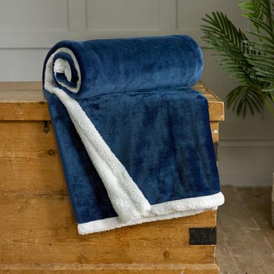 Blackbrook  125x150cm Throw, Navy