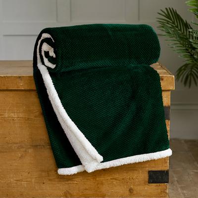 Penzance 130x150cm Throw, Dark Green