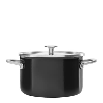 Steel Core Enamel 3.7L Casserole Pan, Onyx Black 20cm
