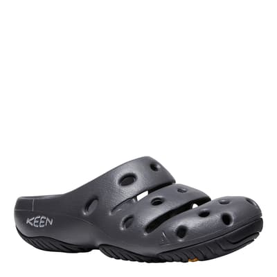 Black Yogui Closed Toe Slip On Sandals