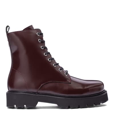 Oxblood Tansy  Leather Ankle boots