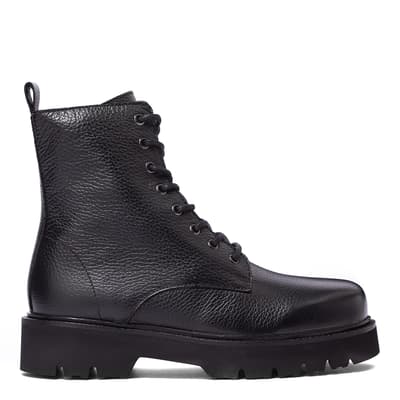 Black Tansy Leather Ankle boots