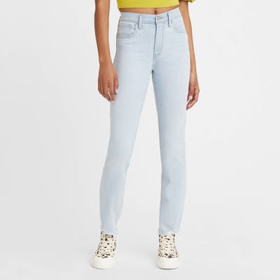 Pale Blue 724™ High Rise Straight Stretch Jeans