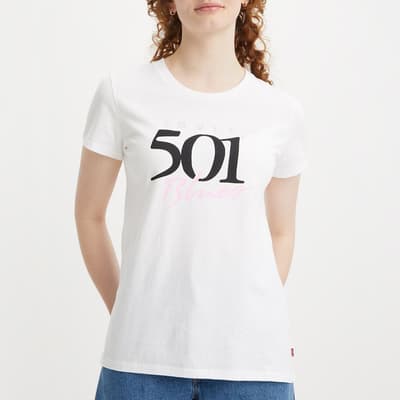 White 501® Perfect Cotton T-Shirt