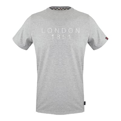 Grey London Logo Cotton T-Shirt