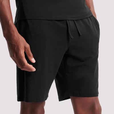 Black Cotton Blend Shorts