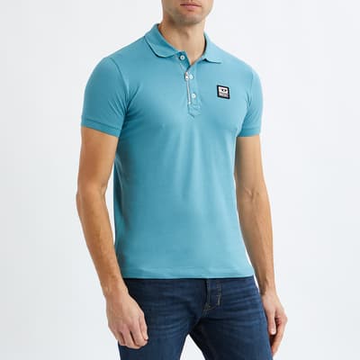 Blue Harry Stretch Cotton Polo Shirt