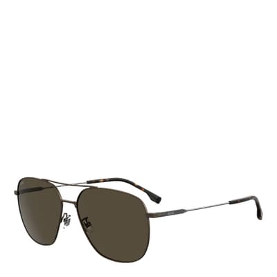 Men's Brown Hugo Boss Sunglasses 62mm