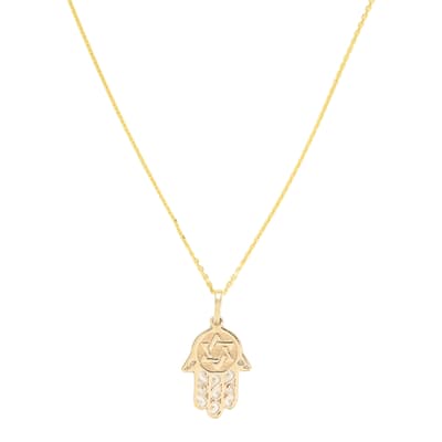 Yellow Gold Pendant "Magnificent Hand of Fatma"