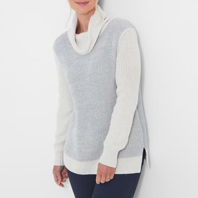 Grey/White Lowes Jumper