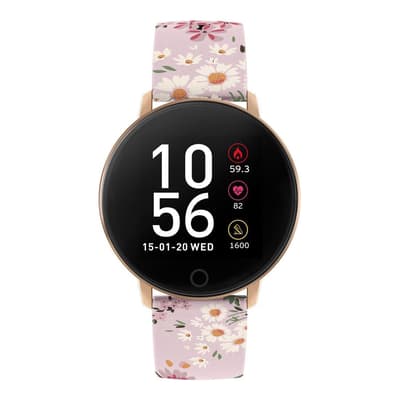 Unisex Black & Pink Reflex Smart Watch 42mm