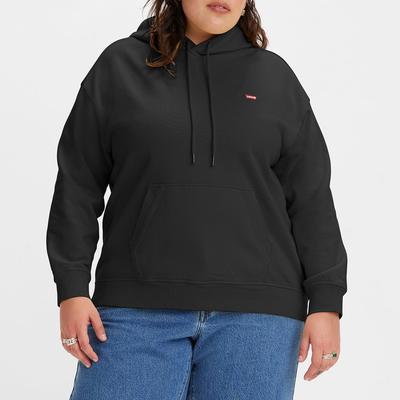 Black Plus Cotton Hoodie