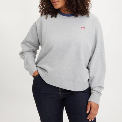Grey Plus Cotton Sweatshirt