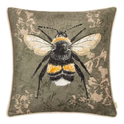 Avebury Bee 43x43cm Cushion, Sage