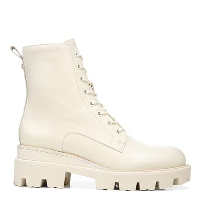 White Garret Chunky Ankle Boots