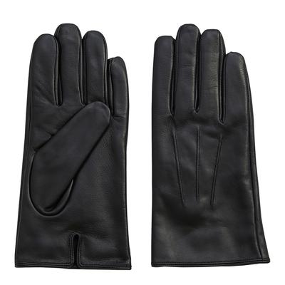 Black Burford Leather Gloves