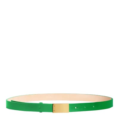 Green Thin Leather Belt
