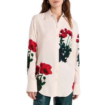 White Poppy Printed Shirt