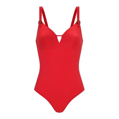 Red Joy Underwired One-Piece Swimsuit