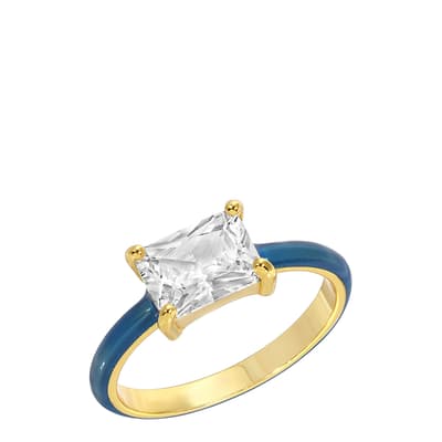 18K Gold Electric Blue The 90210 Ring