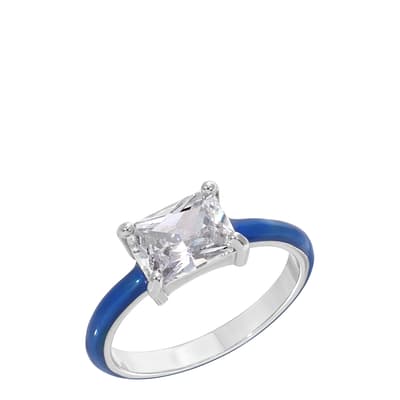 18K White Gold Electric Blue The 90210 Ring