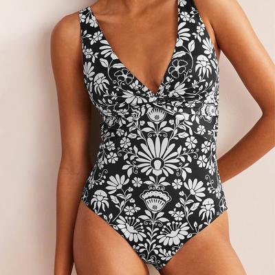 Black/White Twist Classic Swimsuit