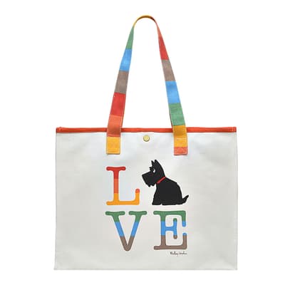 Light Natural Pride Large Open Top Tote
