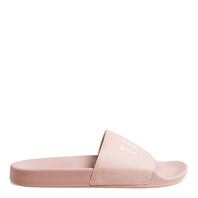 Pale Pink Ased Embossed Logo Sliders