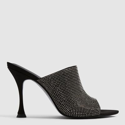 Black Cylan Embellished Mules