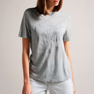 Grey Tedin Cotton T-Shirt