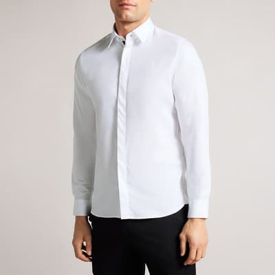 White Witone Cotton Blend Shirt