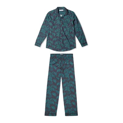 Navy Byron Mens Long Pyjama Set